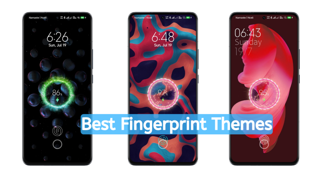 Android MI Themes Fingerprint Lock